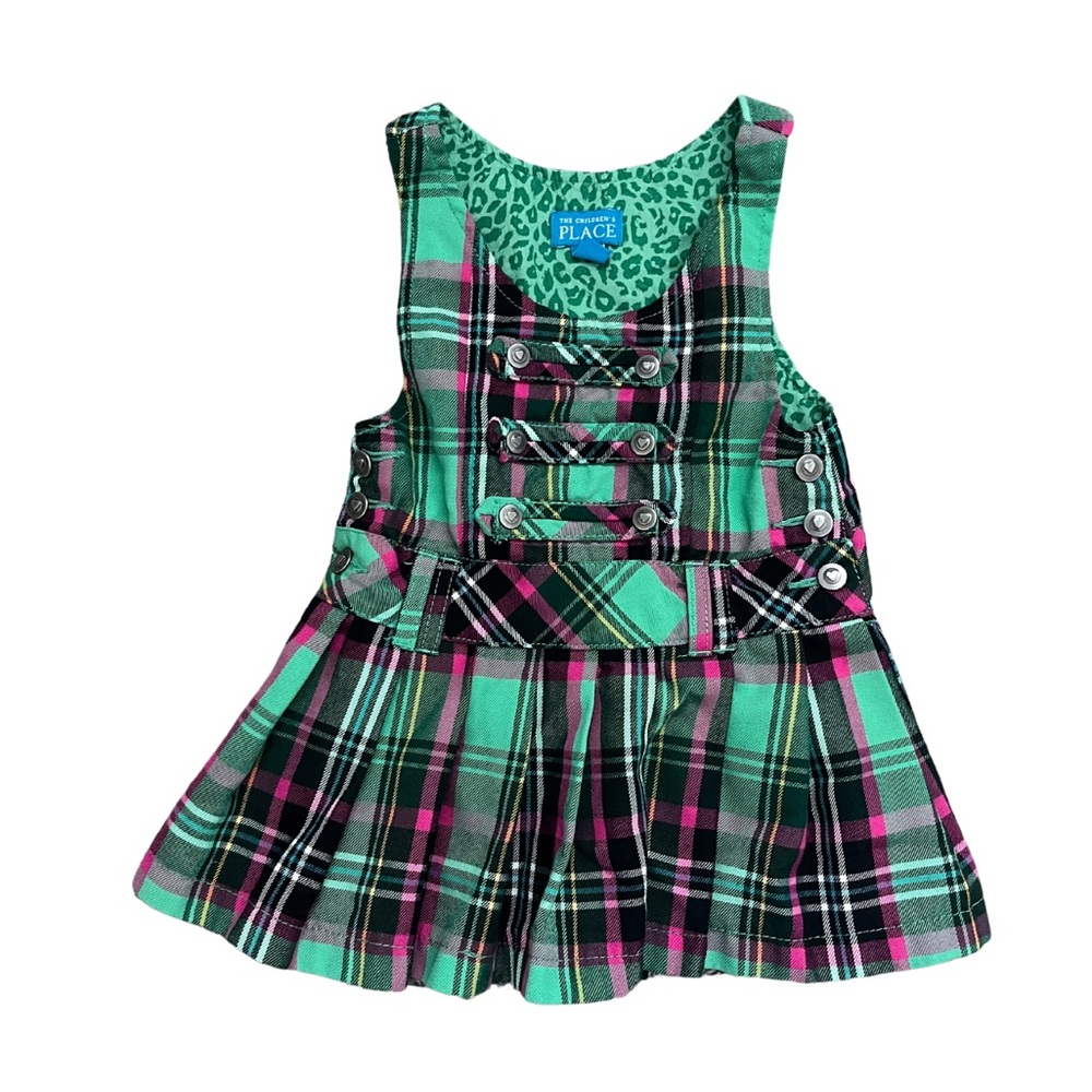 Vintage Plaid Toddler Dress